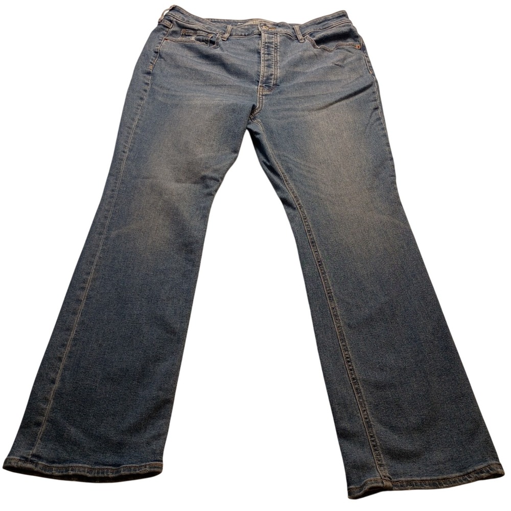 Old Navy Kicker Boot-Cut Women's Extra High Rise Blue Jeans Regular Denim